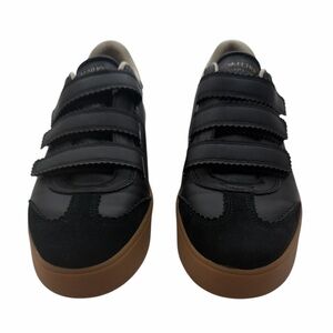 Skechers Court Classics Black Gum Sneakers Women 9.5 Velcro